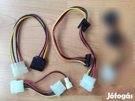 PC kábelek molex SATA ventilátor