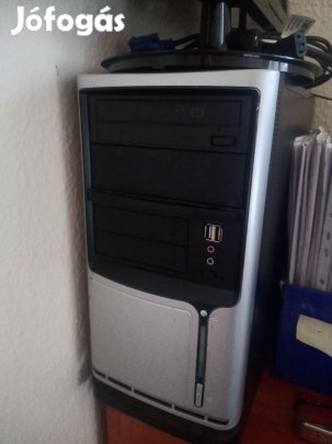 PC személyi számítógép és monitor Win 7-tel eladó
