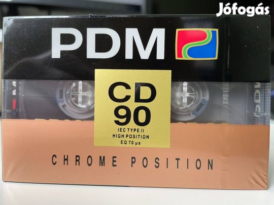 PDM PD Magnetics CD 90 1990 bontatlan, új magnó kazetta, audio kazetta