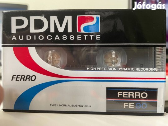 PDM PD Magnetics Ferro FE 90 1987 bontatlan, új magnókazetta, audio ka