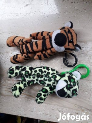 PEZ cukorka adagoló és kulcstartó, plüss tigrisek - 2 db