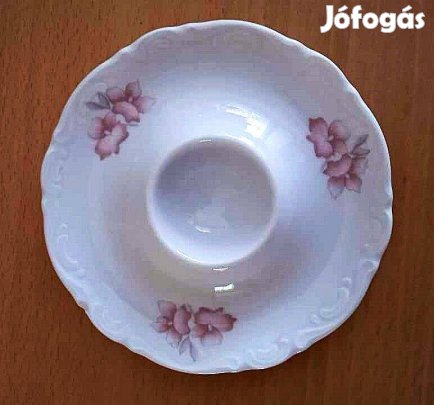 PMS finom porcelán 3 db. virágos tojástartó