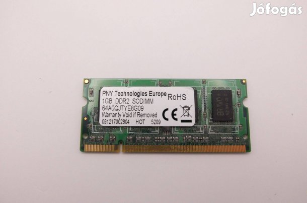 PNY1GB DDR2 800MHz RAM memória laptopba SO-DIMM