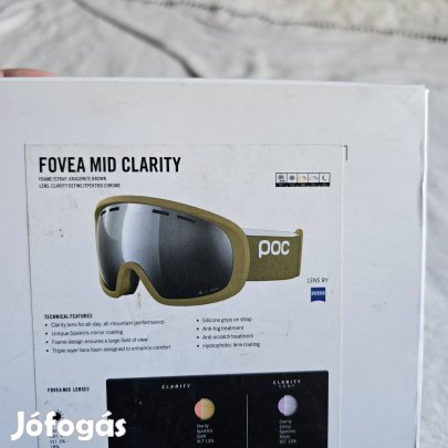 POC Fovea Mid Clarity Brown Clarity Spektris Chrome snowboard szemüveg