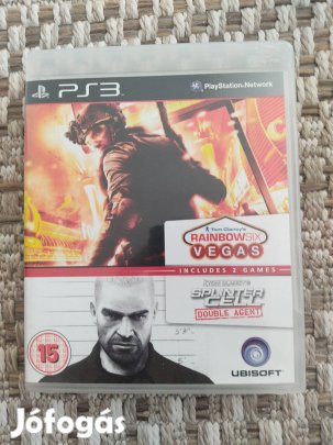PS3 Rainbow Six Vegas & Splinter Cell Double Agent Ritka!