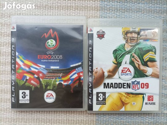 PS3 játék csomag UEFA Euro 2008 + Madden NFL 09