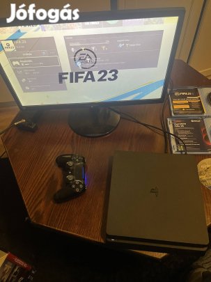 PS4 1 TB + FIFA 23-21-17 + Samsung Monitor - Komplett Csomag!