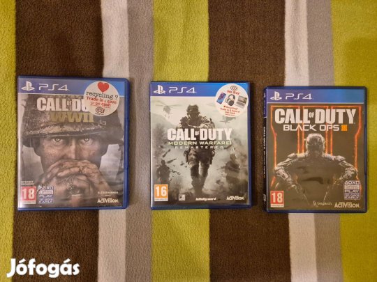 PS4 Call of Duty játék csomag (3db) - karcmentes,dobozos