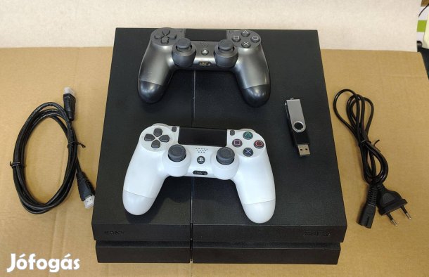 PS4 FAT 9.00 Goldhen 23db játék1TB 2db gyárijoy,Kitakaritva, Pasztázva