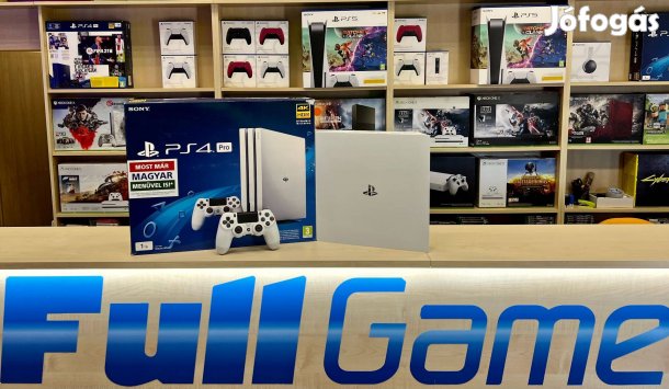 PS4 Pro 1TB Fehér Garanciával 20 éve működő videojáték üzletből