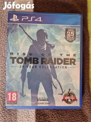 PS4 Rise of the Tomb Raider 20 Year Celebration karcmentes, dobozos