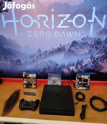 PS4 Slim. Szép állapotban. Játékokkal. Tisztítva ! 