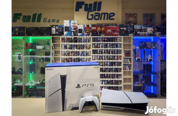 PS5 Slim 1TB lemezmeghajtóval garanciával üzletből