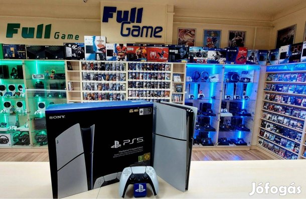PS5 Slim Digital 1TB Garanciával üzletből akár konzol beszámítás is