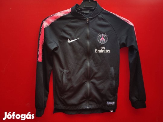 PSG eredeti Nike fekete gyerek cipzáras felső (128-137)