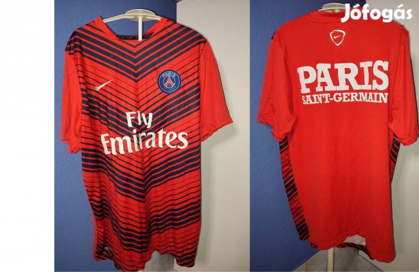 PSG eredeti Nike sötétkék piros edzőmez (L)