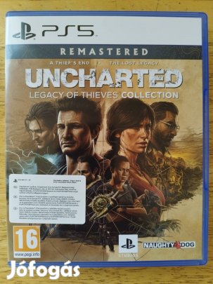 PS 5 Uncharted Legacy of Thieves collection újszerű játék 