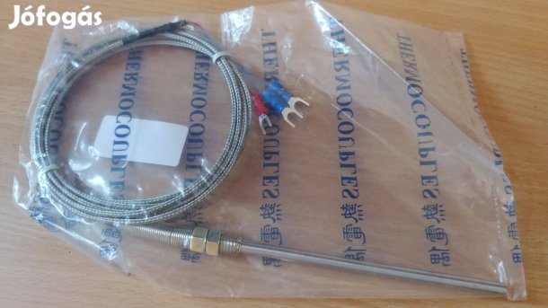 PT100 szenzor 100mm hosszú 1 méter vezeték - 50 + 450 celsius