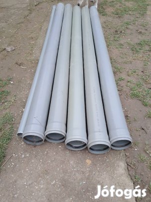 PVC 110/2m  tokos csatornacső 