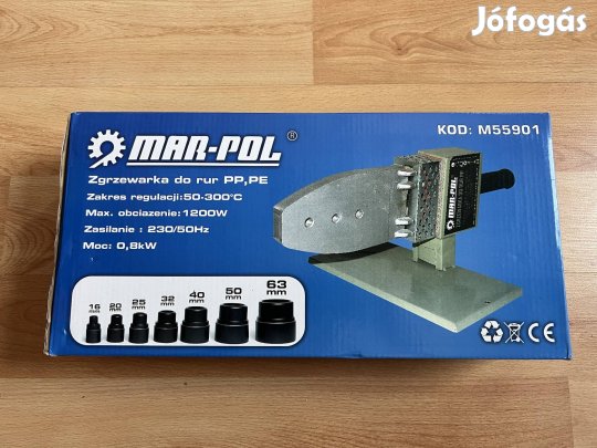PVC csőhegesztő 0-300°C 1100W - M55901