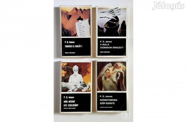 P. D. James krimik (4 db könyv) - - - (Csak személyesen!)