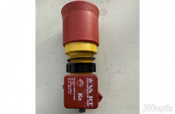 P-v-a/Kc vagy K elemmel, reteszelt vészgomb