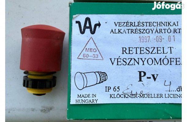 P-v reteszelt vésznyomófej IP65