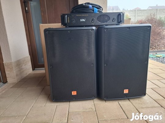 Pa hangfalpár FS Audio, erősítő kábelek eladó