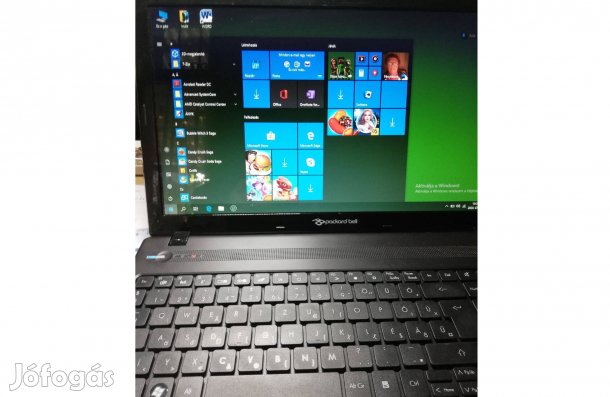 Packard Bell laptop DVD lejátszóval eladó