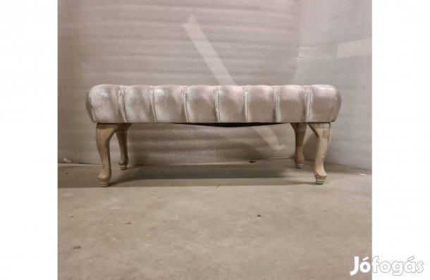 Pad bézses , pezsgő színű fényes kárpitozással 98 cm