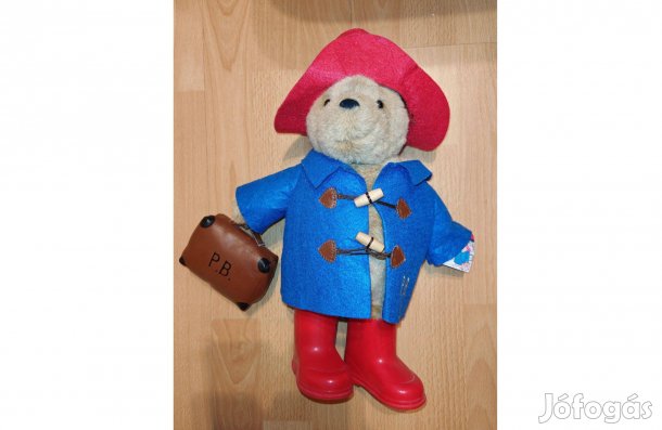 Paddington eredeti új címkés gumicsizmás plüss maci (39 cm)