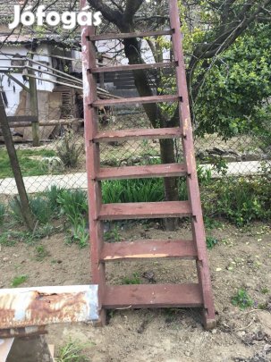 Padláslétra - használt, lépcsőfordulós, 3 részes