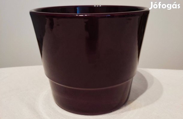 Padlizsán lila kerámia kaspó