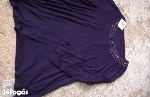 Padlizsán színű női felső M-L