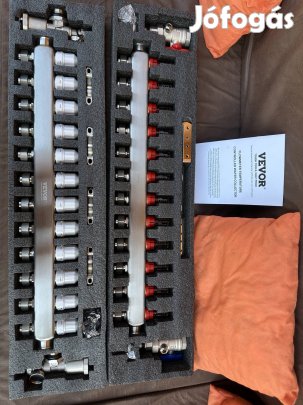 Padlófűtés elosztó 12 ágú