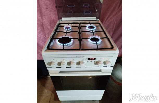 Palackos, légkeverős, Digitális Elektrolux gáztűzhely Bp.-en