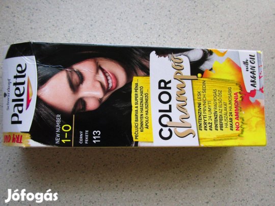 Palette Haj szinező sampon hajfesték 24 mosásig Fekete Férfi Női