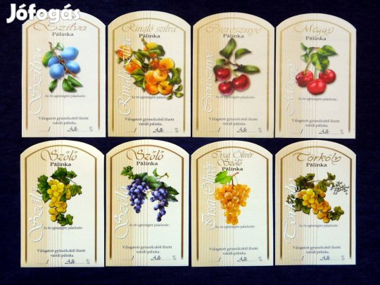 Pálinka - pálinkás üveg címke