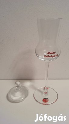Pálinkás kehely pohár fedővel