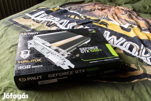 Palit Geforce Gtx 1050 Ti Kalmx 4GB dobozos gyöngyörű állapotú
