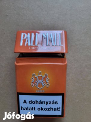 Pall Mall Amber Limited Edition fém cigarettatartó doboz, szép állapot