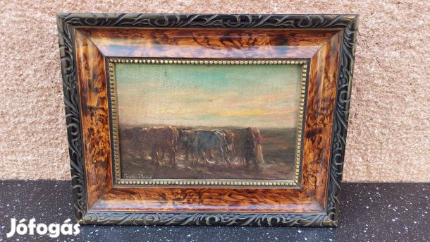 Pállya Carolus olaj-fa festmény