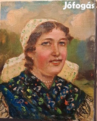 Pállya Celesztin (1864 - 1948) : Menyecske Olaj,vászon