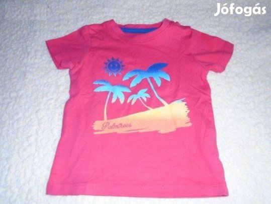 Pálmafa mintás póló 9-12 hó (méret 80)