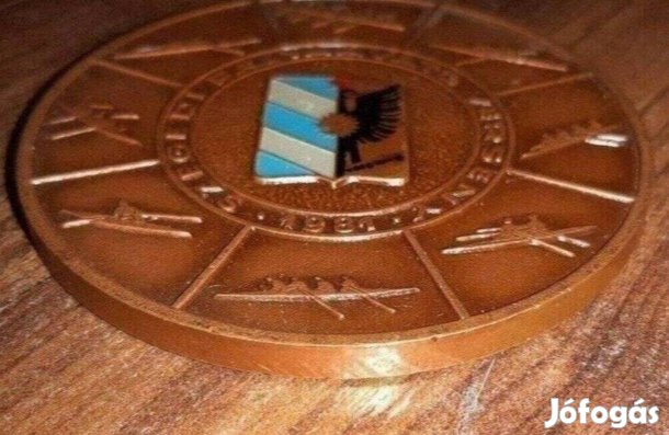 Pályaavató Verseny Szeged 1981 réz plakett