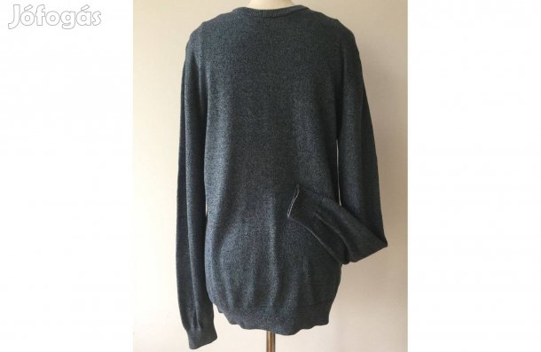 Pamut férfi pulóver. Új (Acélkék szín). M-es