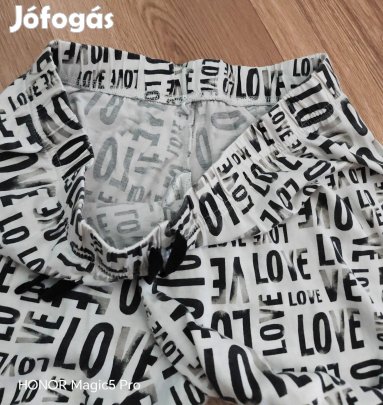 Pamut puha sportos női pizsi nadrág S-M