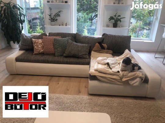 Panama sarok kanapé ülőgarnitúra 300x212 cm ágyazható barna