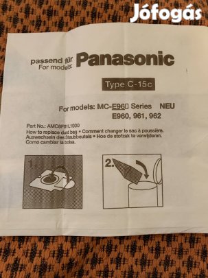 Panasonic C-15 c porzsák 7 db