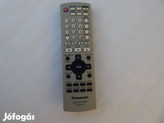 Panasonic DVD lejátszó EUR7631100 Tipusú Távirányító Eredeti